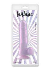 Fantasia Ballsy Dildo 6.5in - Purple
